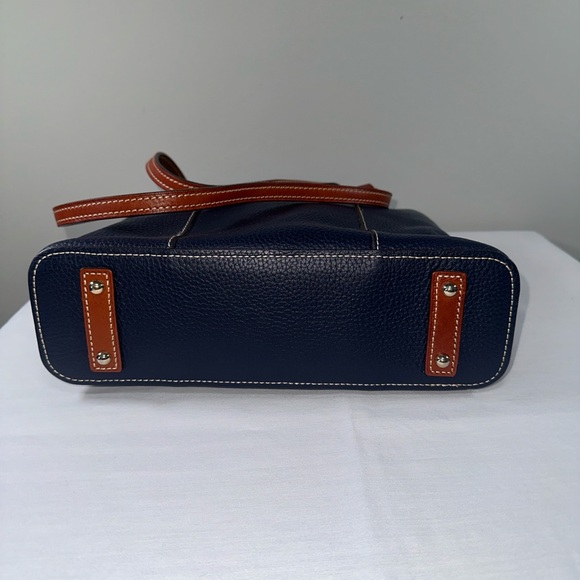 Dooney & Bourke Lexington Small Tote Midnight Blue Navy Pebble Leather Shopper - Picture 8 of 16